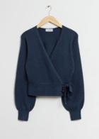 Other Stories Wrap Cardigan - Blue