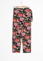 Other Stories Peony Print Trousers - Black