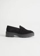 Other Stories Chunky Leather Loafers - Black
