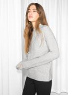 Other Stories Cotton Blend Sweater - Grey