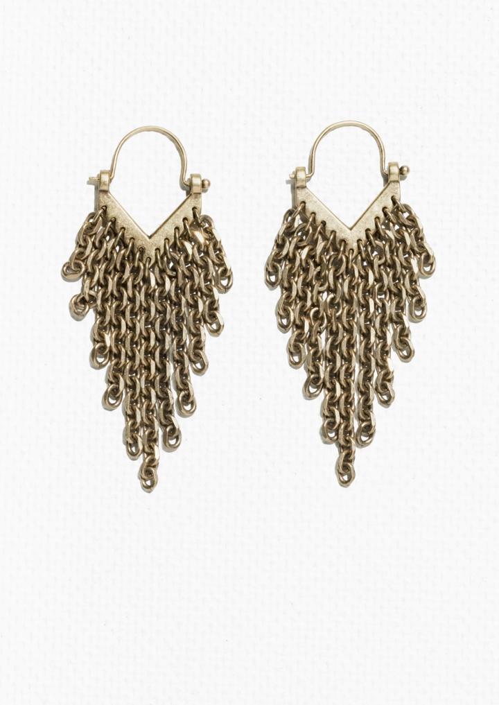 Other Stories Chain Pendant Earrings