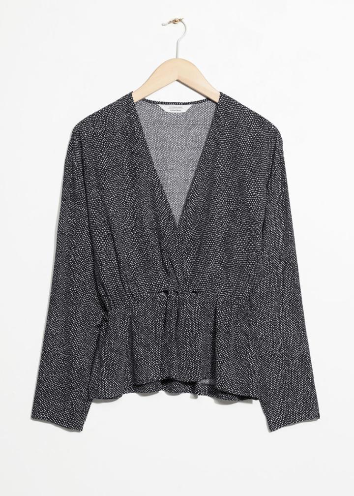 Other Stories Knotted Top - Black