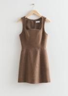 Other Stories Sleeveless A-line Mini Dress - Beige