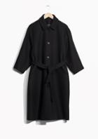 Other Stories Tie Belt Wrap Coat
