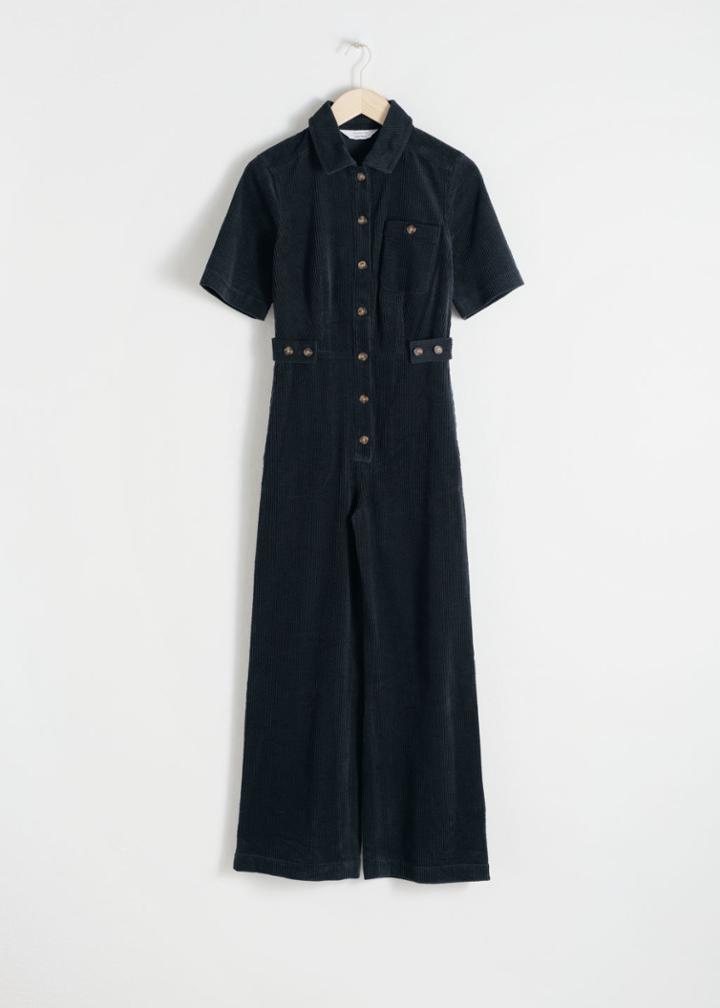 Other Stories Corduroy Boilersuit - Blue
