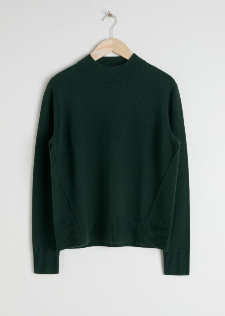 Other Stories Relaxed Fit Cashmere Sweater - Green