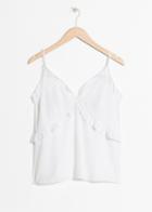 Other Stories Ruffled Tank Top - White