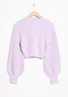 Other Stories Cropped Mock Neck Sweater