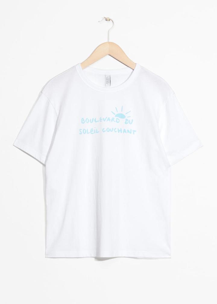 Other Stories Boulevard Printed Tee - White