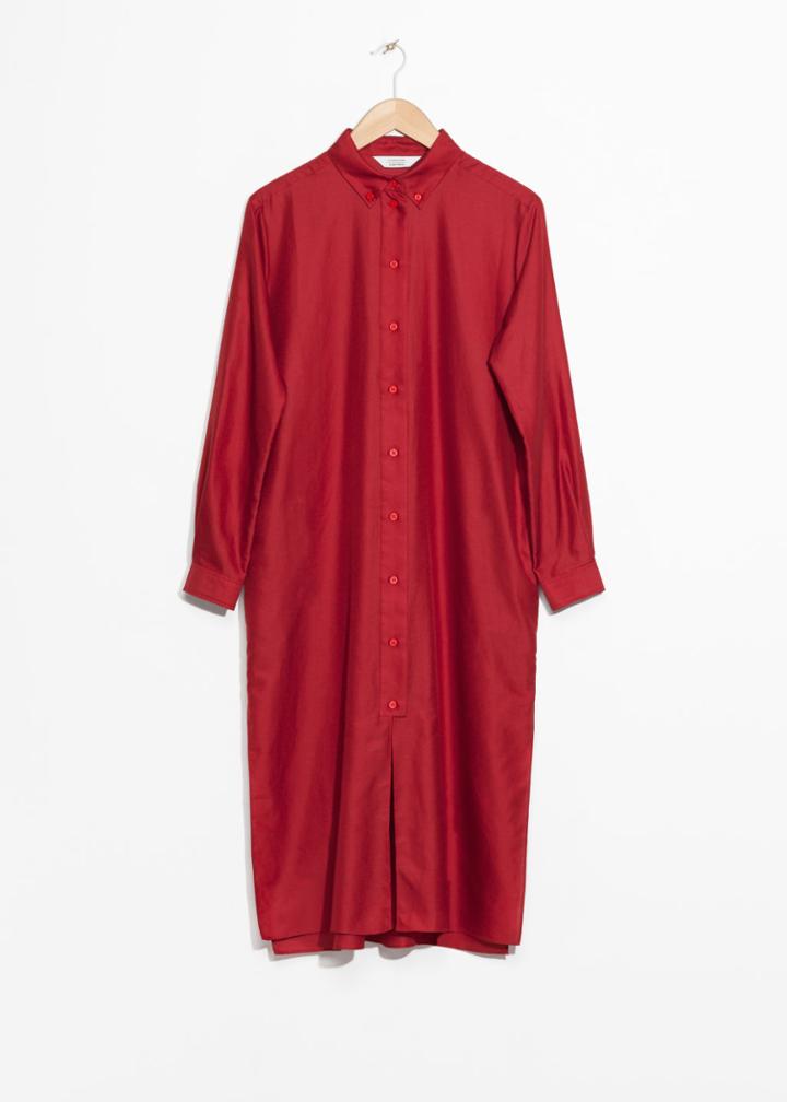 Other Stories Shirt Dress - Red