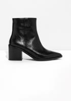 Other Stories Pointy Block Heel Boots