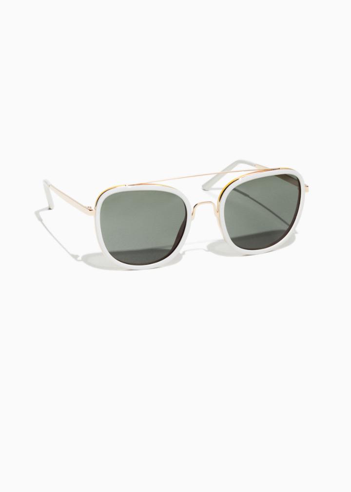 Other Stories Metal Frame Aviator Sunglasses - Yellow
