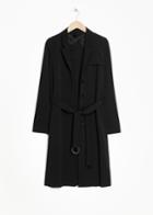 Other Stories Trench Coat - Black
