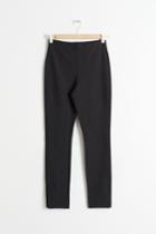 Other Stories Side Slit Fitted Trousers - Black