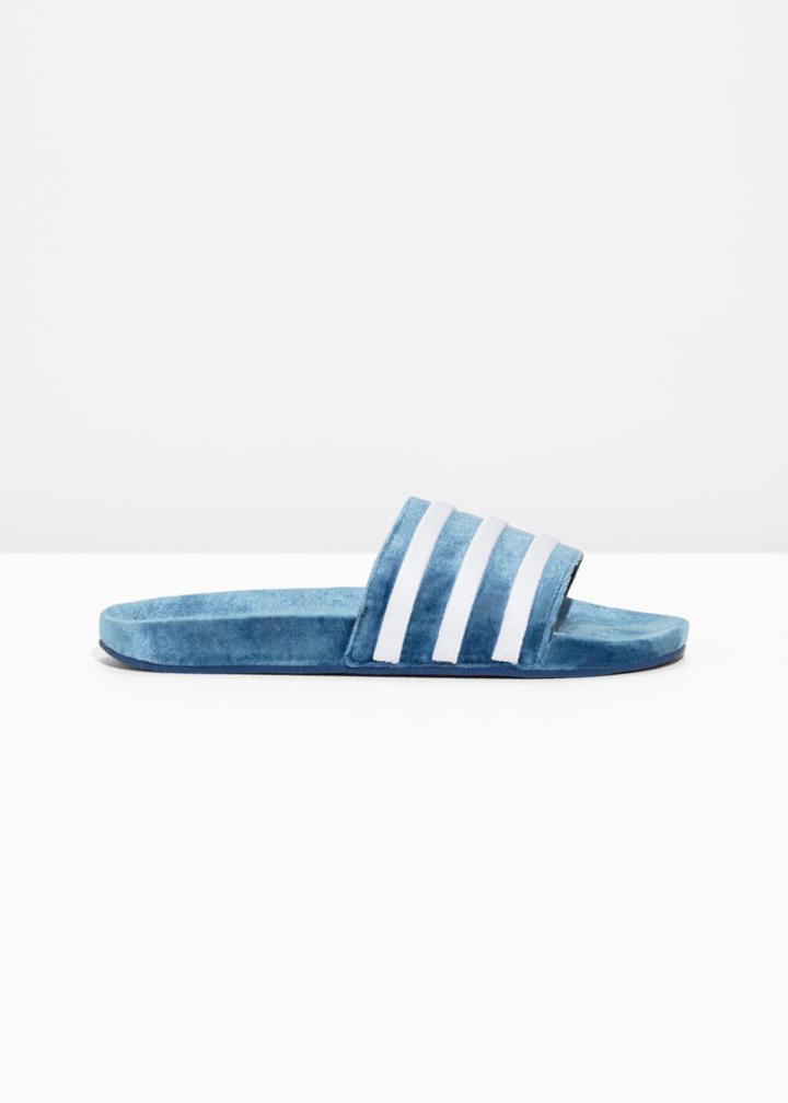 Other Stories Adidas Adilette Slides - Blue