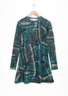 Other Stories Blue Morph Print Dress