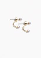 Other Stories Pearl Drop Back Earrings