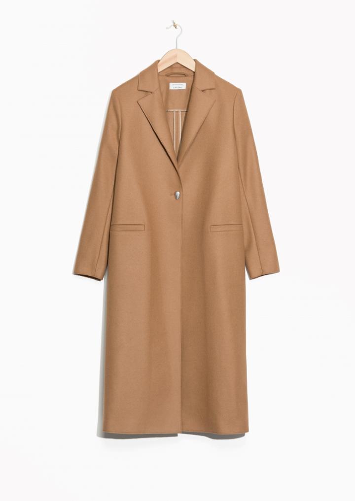 Other Stories One Button Wool Coat