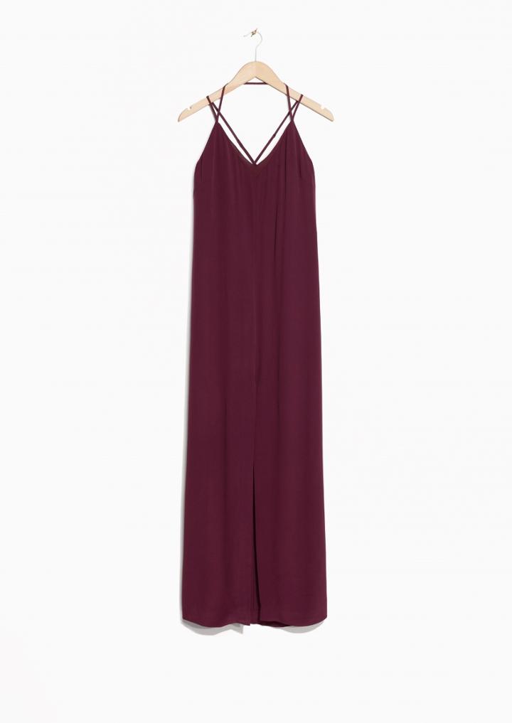 Other Stories Deep-v Multi Strap Dress