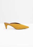 Other Stories Pointed Mule Pumps - Yellow