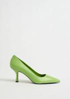 Other Stories Classic Pointed Leather Pumps - Green