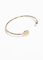Other Stories Lightly Hammered Cuff - Gold