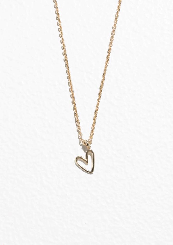 Other Stories Gold-plated Sterling Silver Heart Pendant Necklace