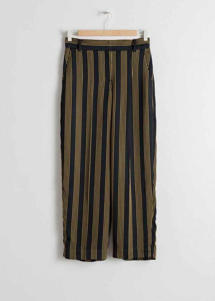Other Stories Tailored Straight Trousers - Gold