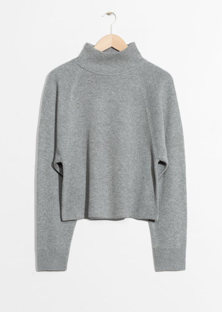 Other Stories Raglan Sleeve Sweater - Grey
