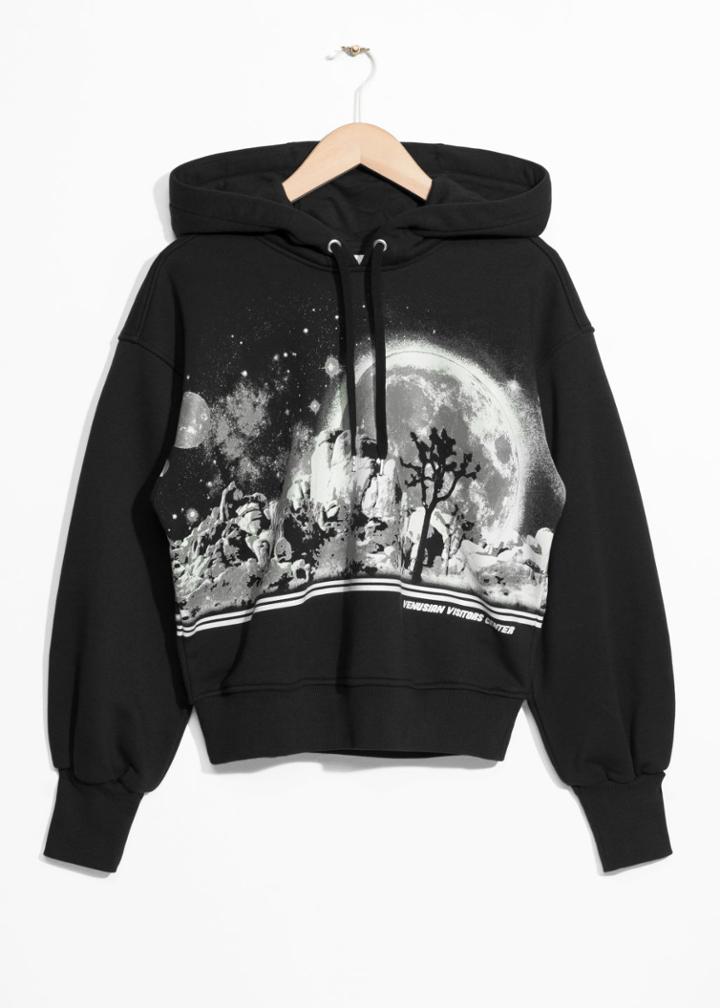 Other Stories Moon Print Sweater - Black