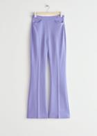 Other Stories Flared Tailored Trousers - Purple