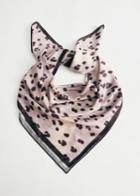 Other Stories Glossy Leopard Print Scarf - Purple