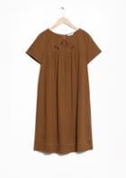 Other Stories Shell Embroidery Dress