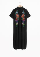 Other Stories Embroidery Shirt Dress