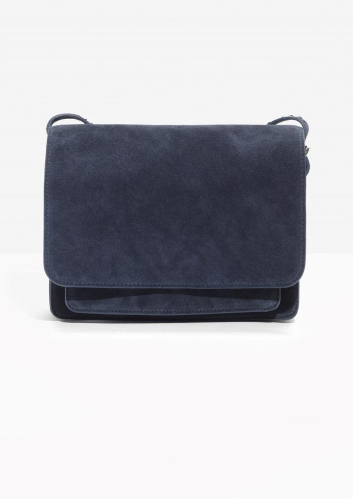 Other Stories Suede Messenger Bag