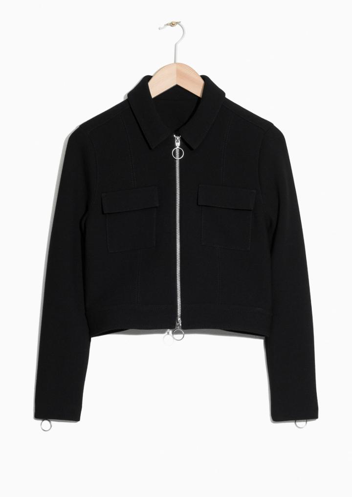 Other Stories Pointy Collar Jacket