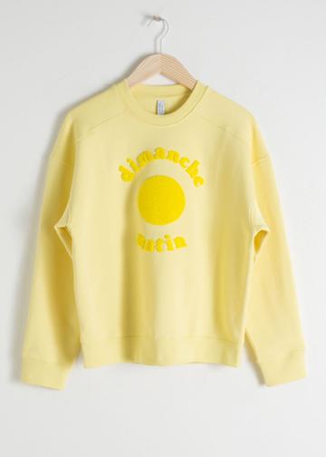 Other Stories Dimanche Matin Cotton Pullover - Yellow