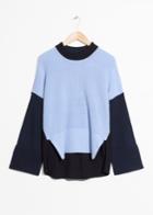 Other Stories Colour Block Sweater - Black