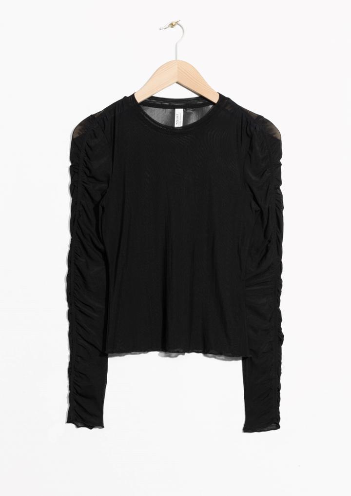 Other Stories Gathered Sleeve Top
