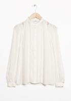 Other Stories Lace Panel Blouse