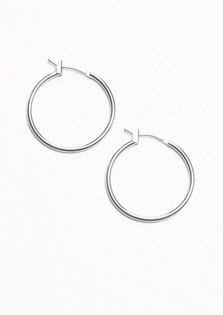 Other Stories Glossy Hoop Earrings