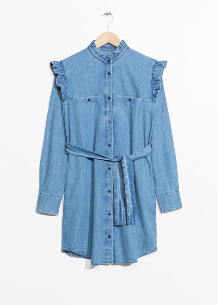 Other Stories Climbing Flower Dress - Blue