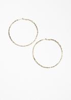 Other Stories Hammered Finish Hoops - Gold