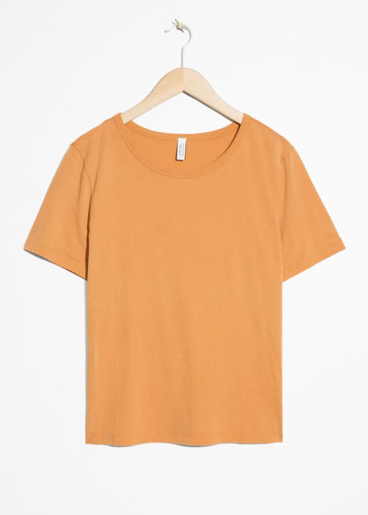 Other Stories Organic Cotton Tee - Yellow