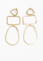 Other Stories Trio Shape Hanging Earrings - Gold