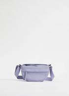 Other Stories Small Soft Leather Crossbody Bag - Purple