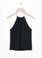 Other Stories Neck Bangle Top - Black