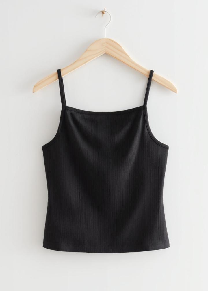 Other Stories Strappy Top - Black