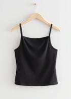 Other Stories Strappy Top - Black