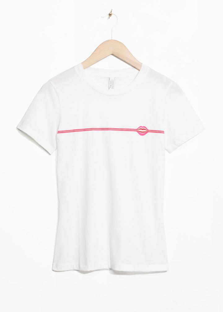 Other Stories Micro Patch T-shirt - White